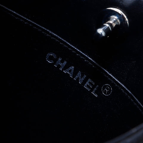 シャネル CHANEL 2004年 キャビアスキン ショルダーバッグ ブラック WS5960