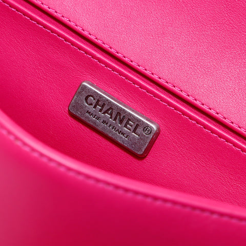 シャネル CHANEL 2015年 ボーイシャネル ショルダーバッグ ピンク WS5962