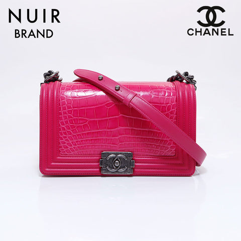 シャネル CHANEL 2015年 ボーイシャネル ショルダーバッグ ピンク WS5962