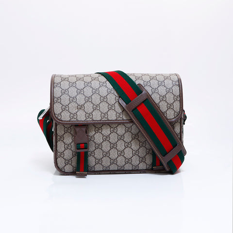 グッチ GUCCI GGスプルーム メッセンジャー ショルダーバッグ ベージュ WS5966