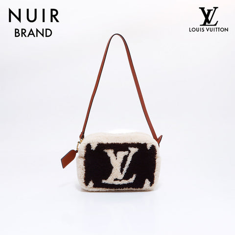 Louis Vuitton LOUIS VUITTON Teddy Beach Pouch Pouch Brown x Ivory WS5976