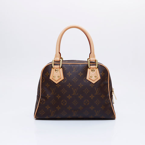 ルイ・ヴィトン LOUIS VUITTON モノグラム マンハッタン PM ハンドバッグ ブラウン WS5979