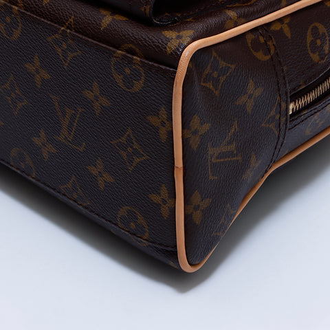 LOUIS VUITTON Monogramm Manhattan PM Handtasche Braun WS5979