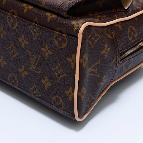 Louis Vuitton LOUIS VUITTON Monogram Manhattan PM Handbag Brown WS5980