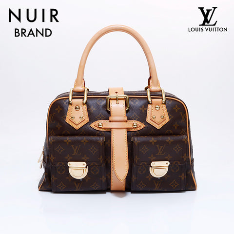 Louis Vuitton Monogram Manhattan GM Handbag Brown WS5984