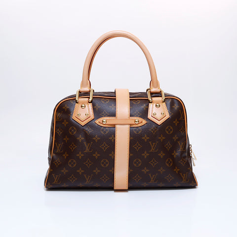 ルイ・ヴィトン LOUIS VUITTON モノグラム マンハッタン GM ハンドバッグ ブラウン WS5984