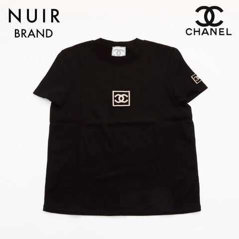 シャネル CHANEL 2003年 スポーツライン 半袖Ｔシャツ ブラック WS5989