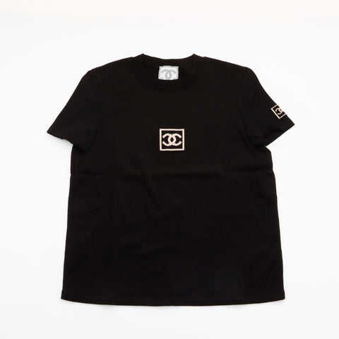 シャネル CHANEL 2003年 スポーツライン 半袖Ｔシャツ ブラック WS5989