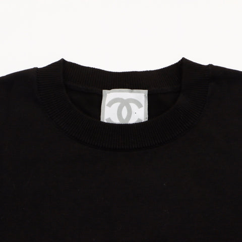 シャネル CHANEL 2003年 スポーツライン 半袖Ｔシャツ ブラック WS5989