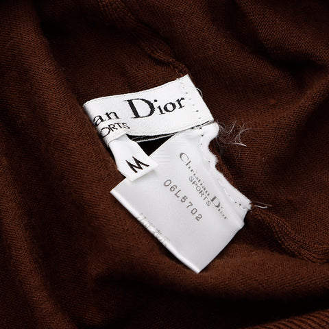 クリスチャンディオール Christian Dior スポーツ セーター ニット ブラウン WS5992