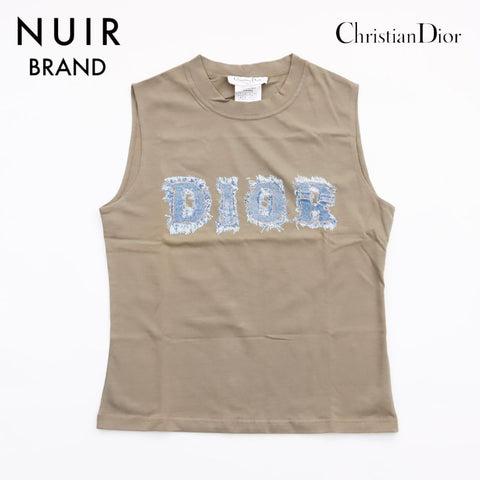 クリスチャンディオール Christian Dior デニム ロゴ タンクトップ カーキ WS5994