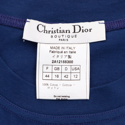 クリスチャンディオール Christian Dior ロゴ タンクトップ ブルー WS5995