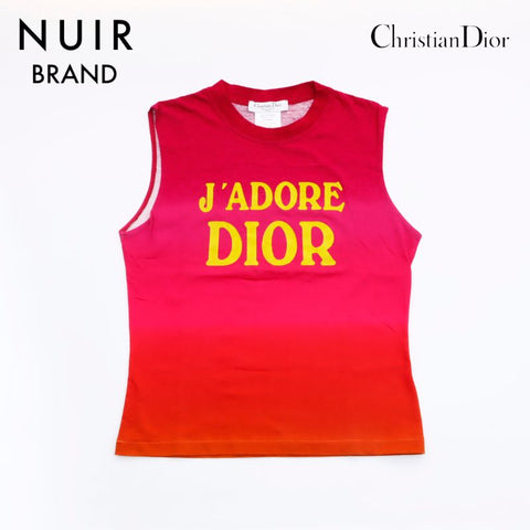 クリスチャンディオール Christian Dior ロゴ タンクトップ レッド