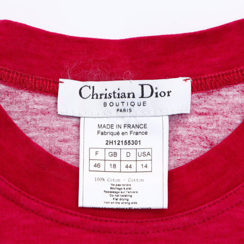 クリスチャンディオール Christian Dior ロゴ タンクトップ レッド WS5996