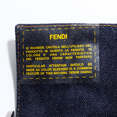 フェンディ FENDI デニム マンマバケット ショルダーバッグ マルチカラー WS6015