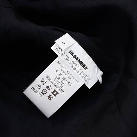 JIL SANDER ジル サンダー Size 34 21AW ノーカラージャケット ジャケット ブラック WS6033