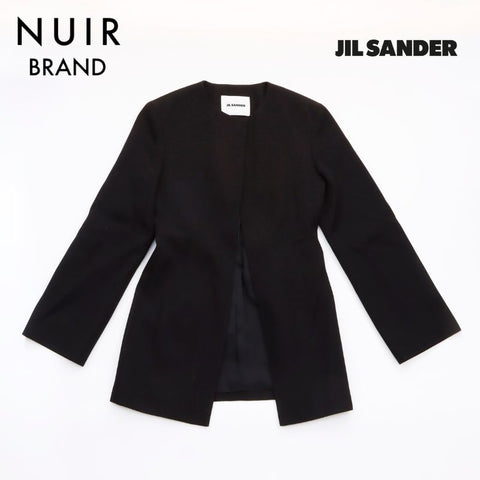 JIL SANDER ジル サンダー Size 34 21AW ノーカラージャケット ジャケット ブラック WS6033