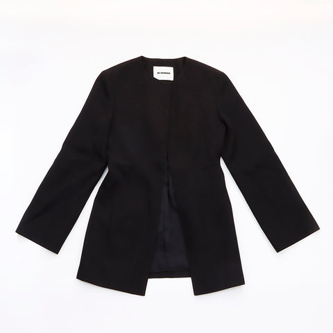 JIL SANDER ジル サンダー Size 34 21AW ノーカラージャケット ジャケット ブラック WS6033