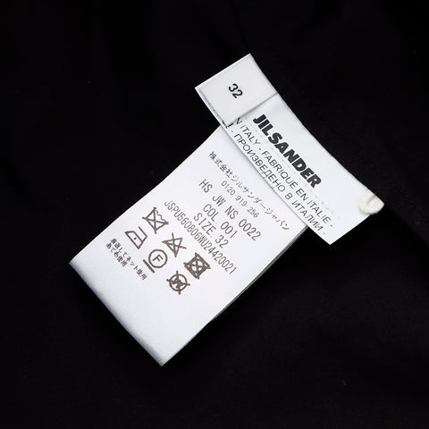 ジルサンダー Size 32 半袖ブラウス 21ss 半袖シャツ ブラック WS6034