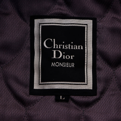クリスチャンディオール Christian Dior sizeL ベロア キルティング コート レッド WS6047