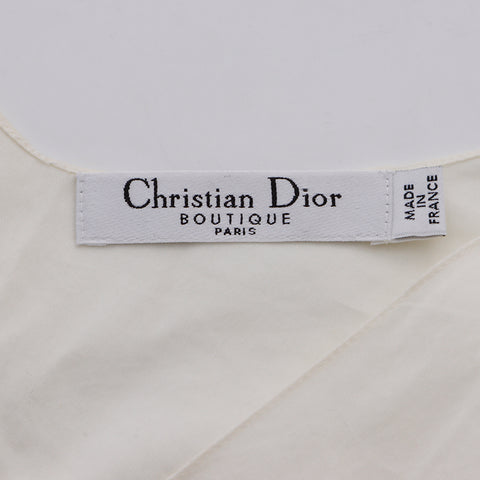 クリスチャンディオール Christian Dior size38 ノースリーブ ブラウス ホワイト WS6051