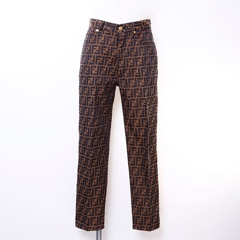 FENDI 29 inch Zucca Pants Brown WS6052