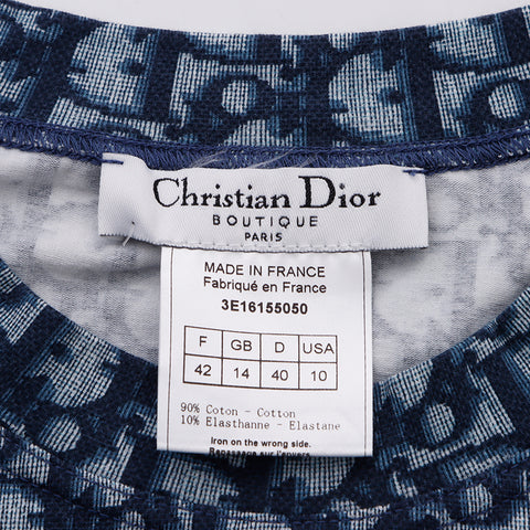 クリスチャンディオール Christian Dior size42 トロッター 半袖Ｔシャツ ブルー WS6053