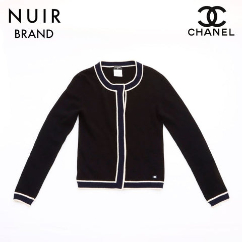 シャネル CHANEL カーディガン カシミヤ ブラック WS6092