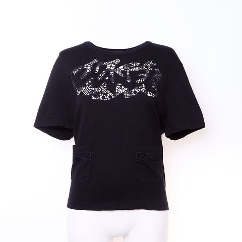 シャネル CHANEL ココマーク 半袖Ｔシャツ コットン ブラック WS6099