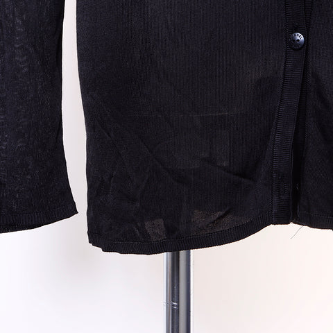 Chanel CHANEL Long Sleeve Shirt Rayon Black WS6103