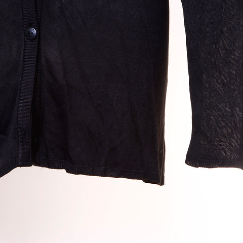 Chanel CHANEL Long Sleeve Shirt Rayon Black WS6103
