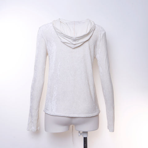 Chanel Camellia Parka Rayon White WS6107