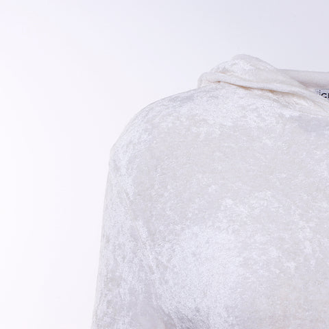 Chanel Camellia Parka Rayon White WS6107