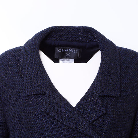 香奈儿香奈儿（Chanel Chanel）Tweed夹克羊毛海军WS6122