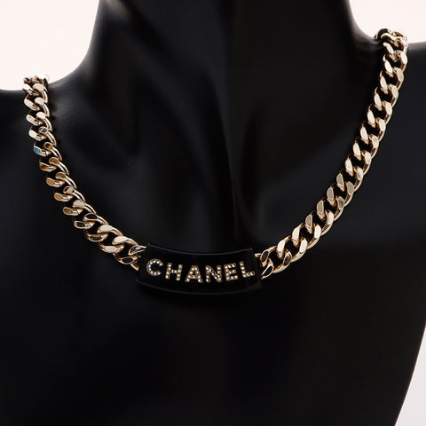 シャネル CHANEL ロゴ ネックレス ゴールド WS6135