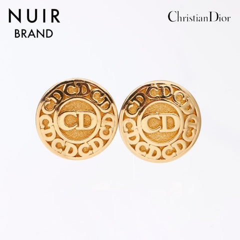 Boucles d'oreilles de logo chrétien Dior Gold WS6138