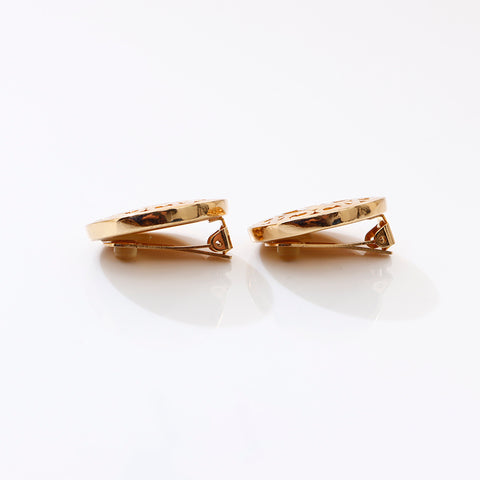 Boucles d'oreilles de logo chrétien Dior Gold WS6138