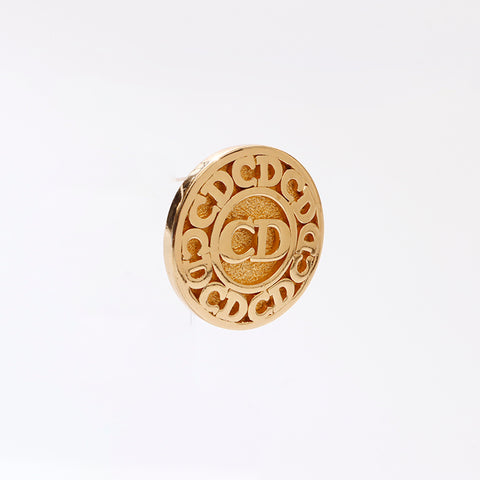 Boucles d'oreilles de logo chrétien Dior Gold WS6138