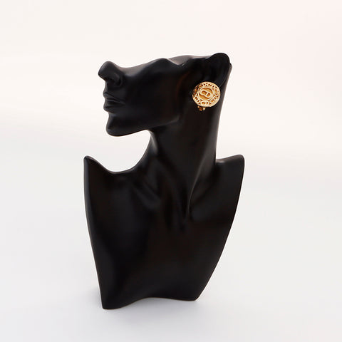 Boucles d'oreilles de logo chrétien Dior Gold WS6138