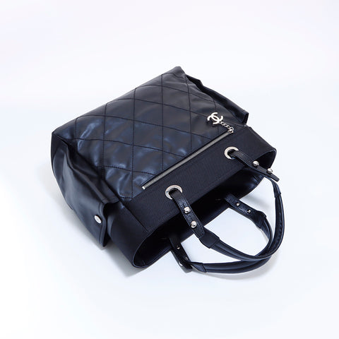 シャネル CHANEL パリビアリッツ GM 18番台 トートバッグ ブラック WS6150