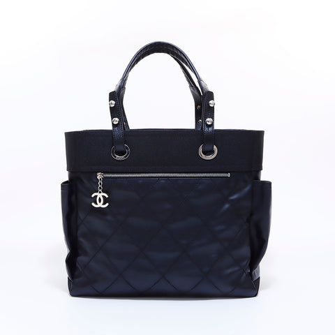 シャネル CHANEL パリビアリッツ GM 18番台 トートバッグ ブラック WS6150