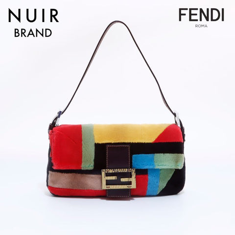 Fendi Mamma桶毛皮肩带多色WS6167