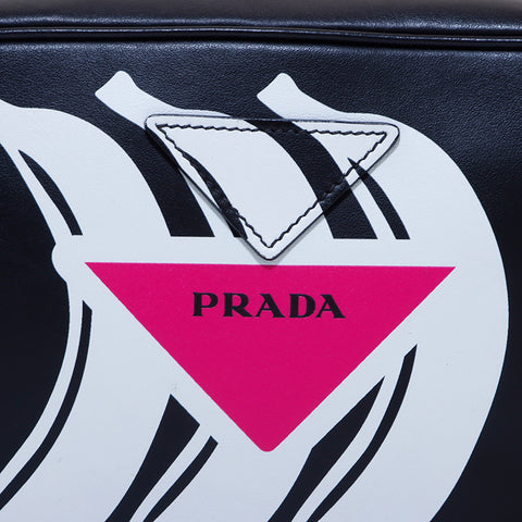 プラダ PRADA バナナプリント　カメラバッグ ショルダーバッグ ブラック WS6200