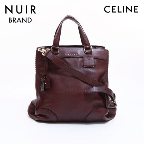 CELINE 2way tote bag brown WS6214