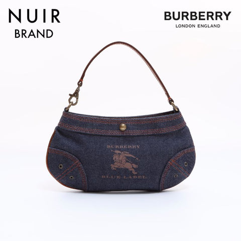 Burberry Blue Label Denim Pouch Blue WS6223