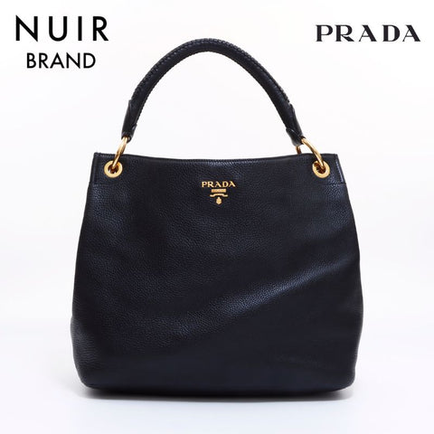 PRADA One Shoulder Tote Bag Black WS6228