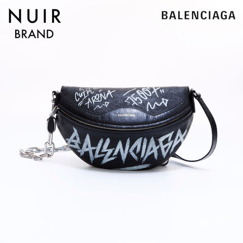 Balenciaga Graffiti纪念品身体袋黑色WS6230