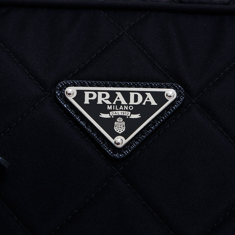 プラダ PRADA ナイロン キルティング ショルダーバッグ ブラック WS6232