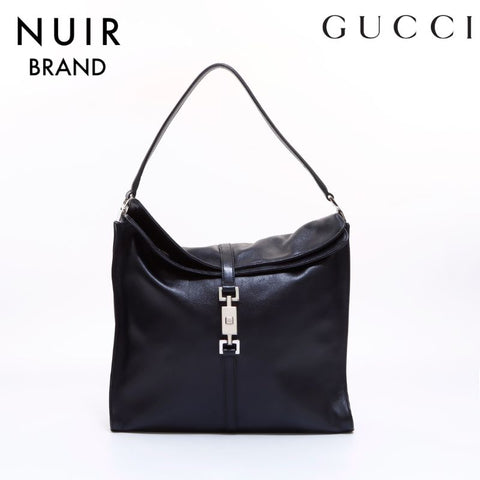 Gucci Jackie肩带皮革黑色WS6243