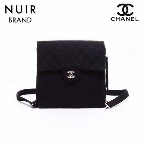 シャネル CHANEL マトラッセ コットン リュック・デイパック ブラック WS6252